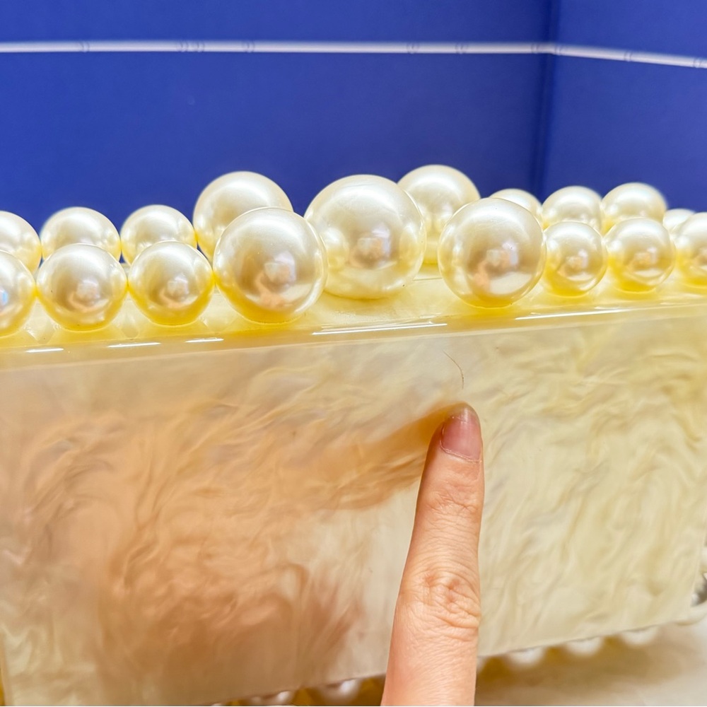 Cult Gaia Eos Pearl Box Clutch - Picture 13 of 16